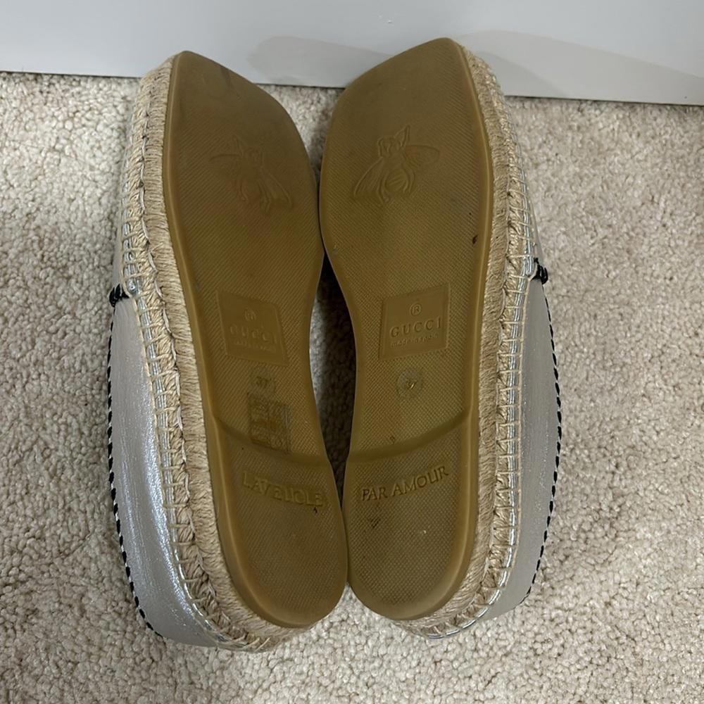 Gucci Silver and Black espadrilles - Picture 3 of 8